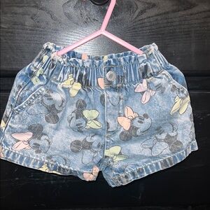 Disney Kids Denim Shorts - Blue with Multicolor Accents